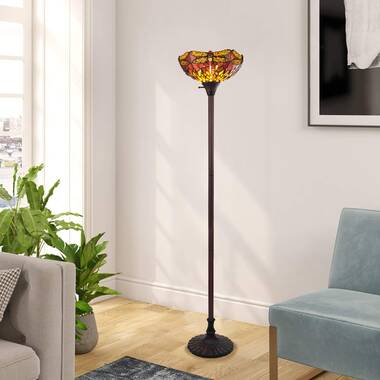 Bloomsbury Market Alexey 66'' Bronze Antique. Torchiere Floor Lamp